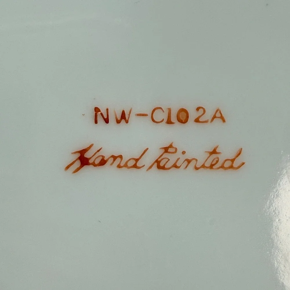 Hand Painted Porcelain Grape Tea Cup and Saucer Set NW-C102A Reticulated Lattice